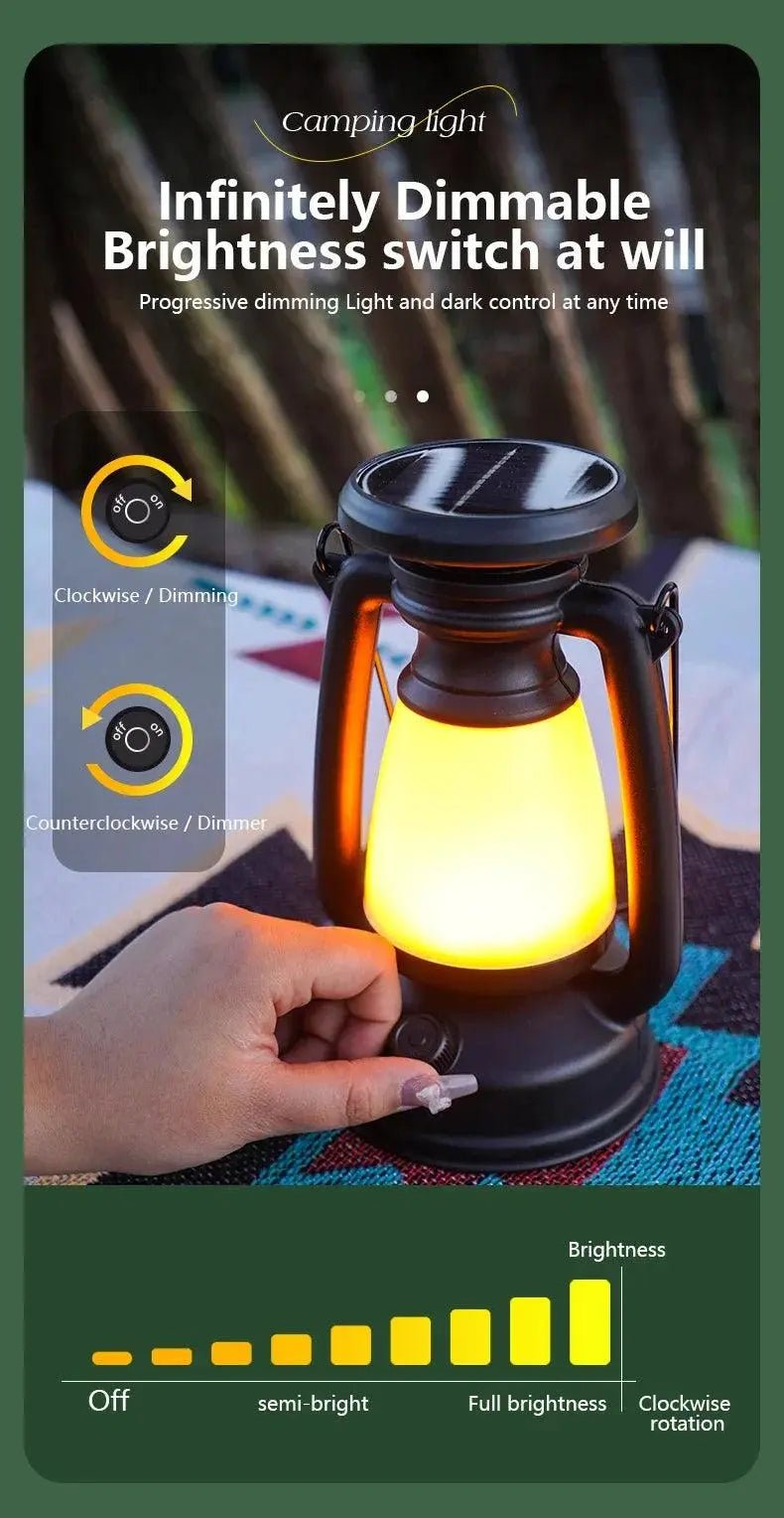 Solar Rechargeable Portable Camping Light - Featured Mart