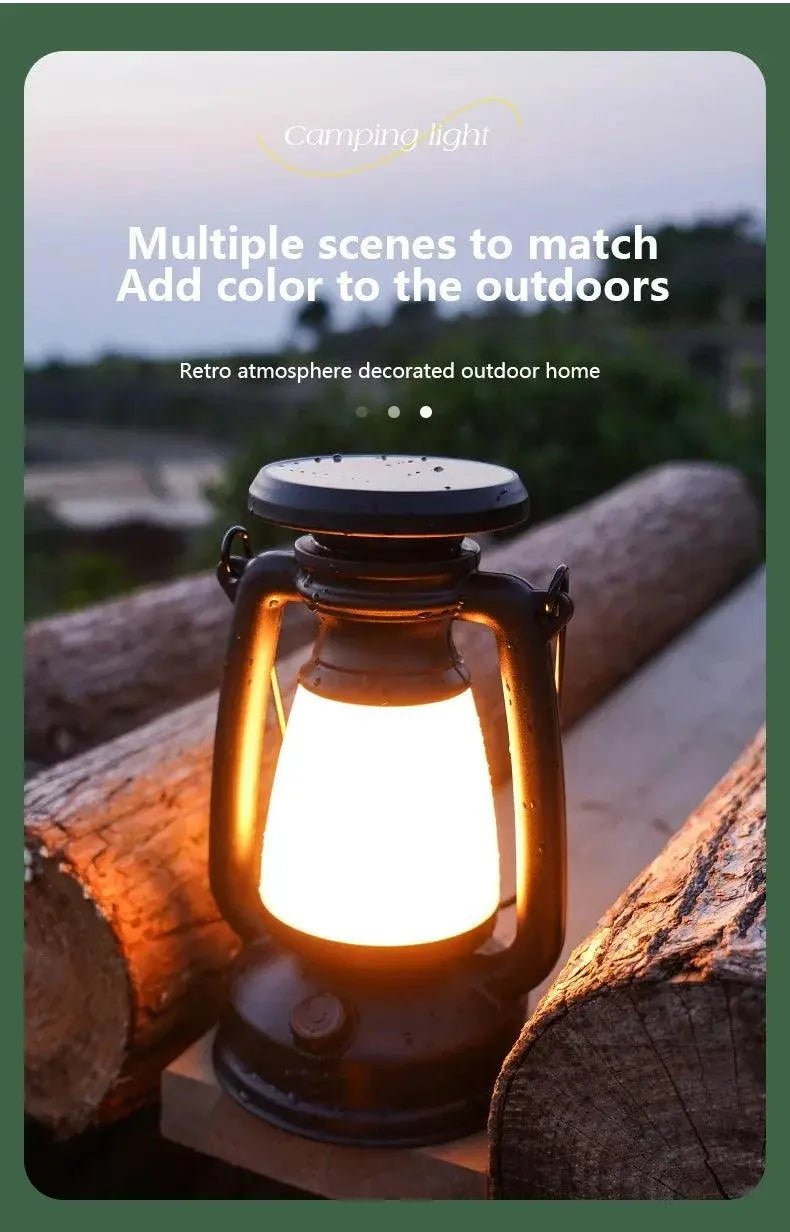 Solar Rechargeable Portable Camping Light - Featured Mart