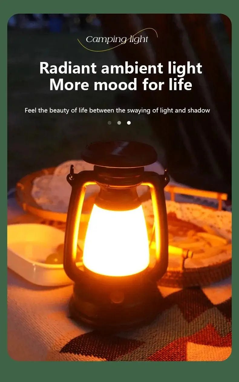 Solar Rechargeable Portable Camping Light - Featured Mart