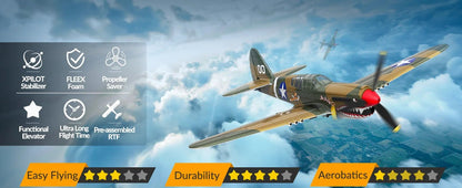 Spitfire RC Warbird – 400mm EPP RTF Fighter Plane with One - Key Aerobatic, 2.4G 4CH - Featured Mart