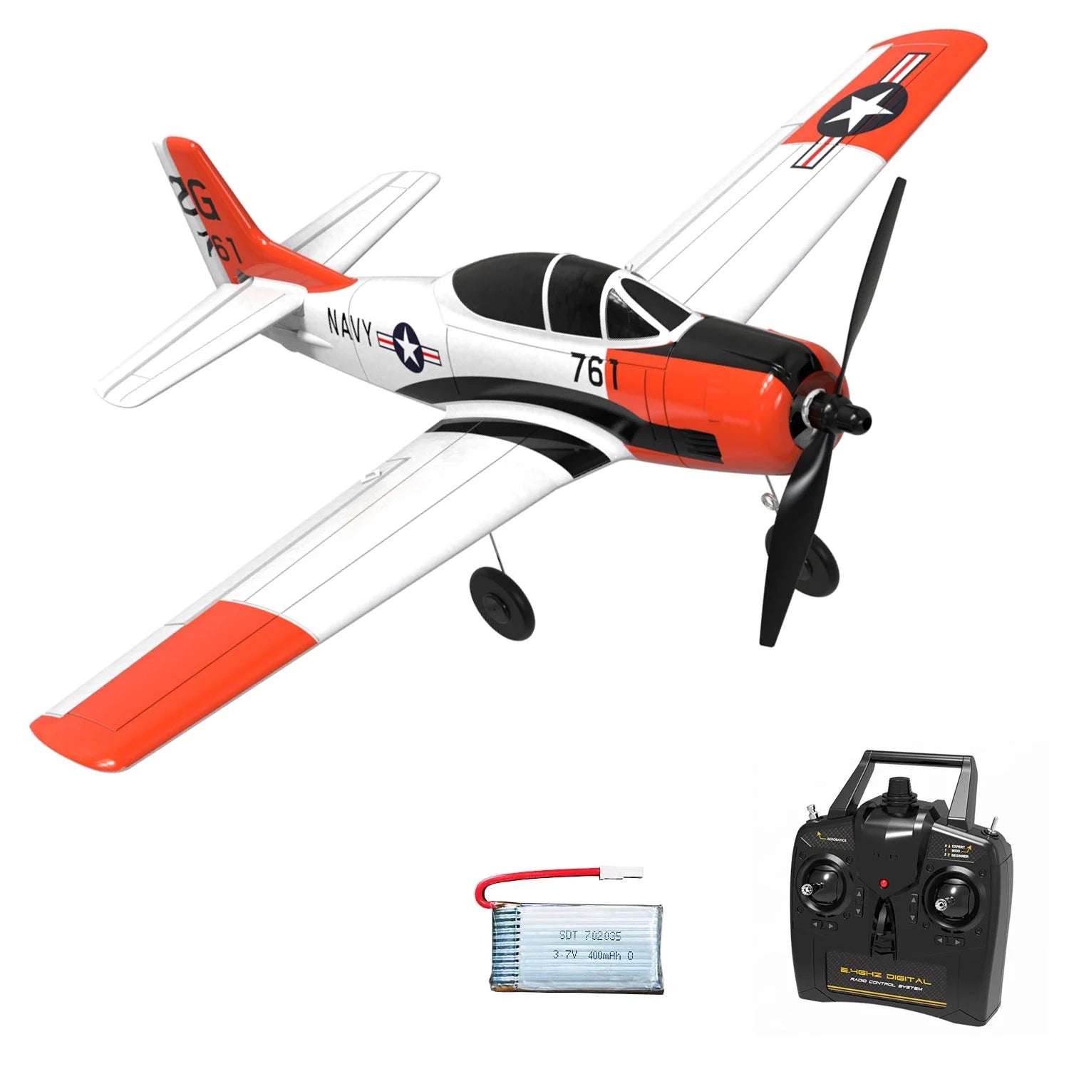 Spitfire RC Warbird – 400mm EPP RTF Fighter Plane with One - Key Aerobatic, 2.4G 4CH - Featured Mart