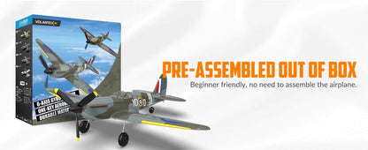 Spitfire RC Warbird – 400mm EPP RTF Fighter Plane with One - Key Aerobatic, 2.4G 4CH - Featured Mart