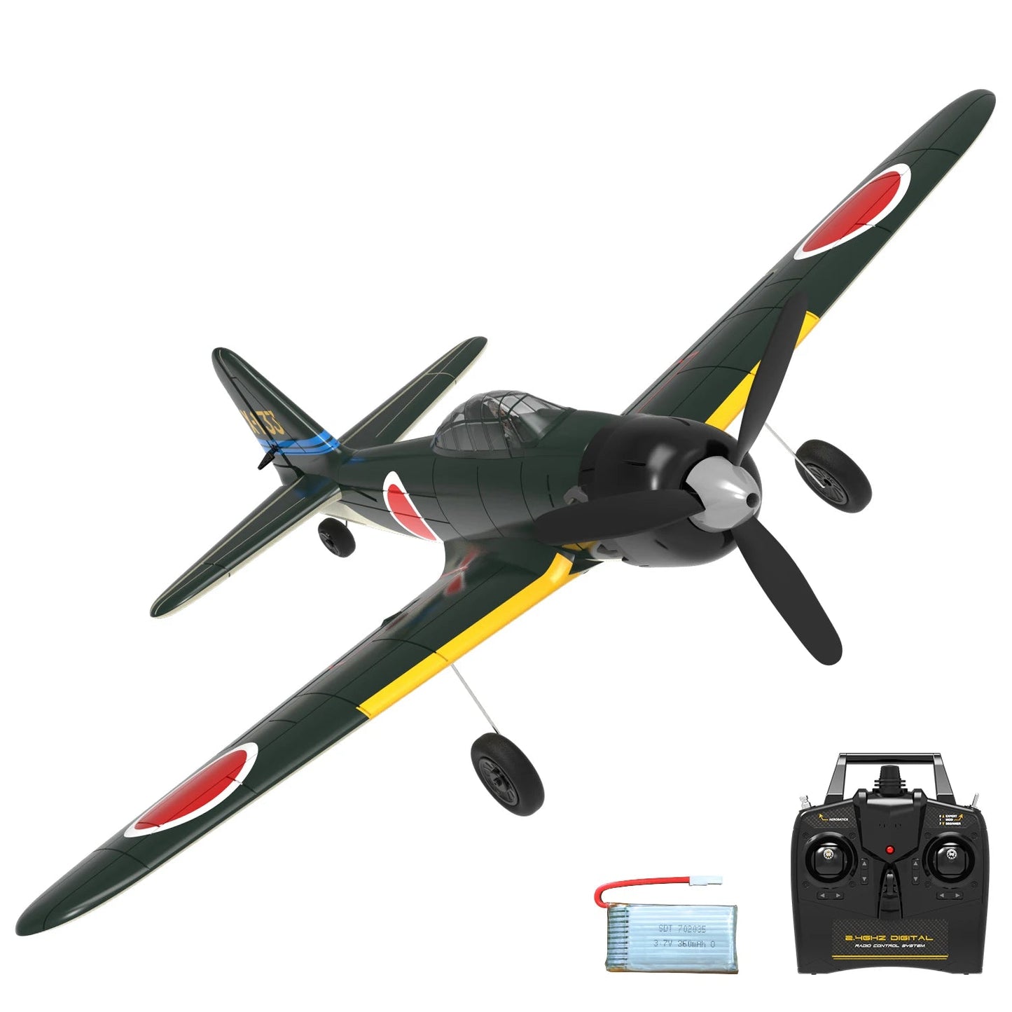 Spitfire RC Warbird – 400mm EPP RTF Fighter Plane with One - Key Aerobatic, 2.4G 4CH - Featured Mart