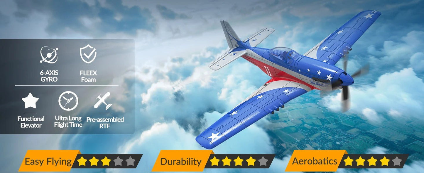 Spitfire RC Warbird – 400mm EPP RTF Fighter Plane with One - Key Aerobatic, 2.4G 4CH - Featured Mart