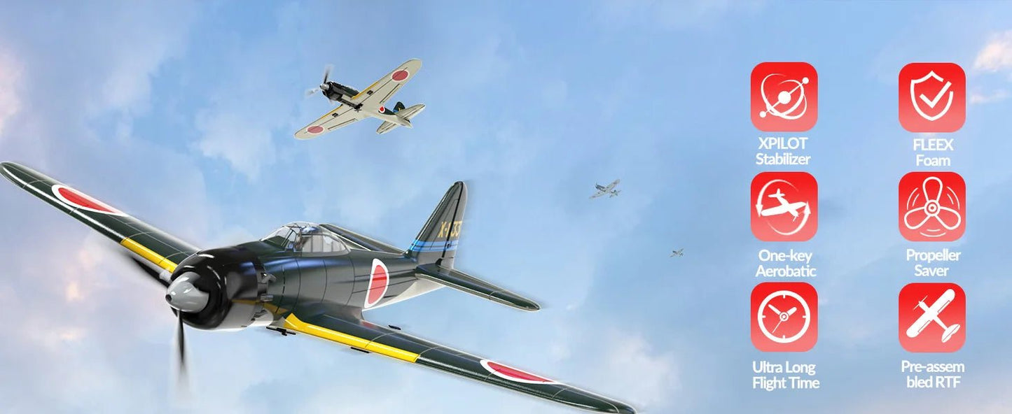 Spitfire RC Warbird – 400mm EPP RTF Fighter Plane with One - Key Aerobatic, 2.4G 4CH - Featured Mart