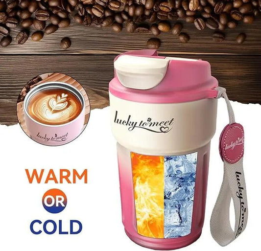 Stainless Steel Travel Coffee Mug with Temperature Display - Featured Mart