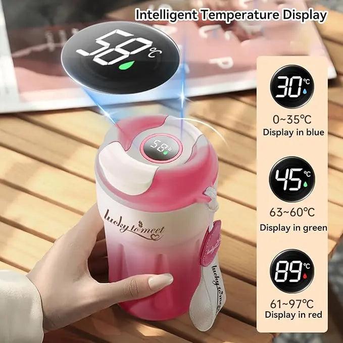 Stainless Steel Travel Coffee Mug with Temperature Display - Featured Mart