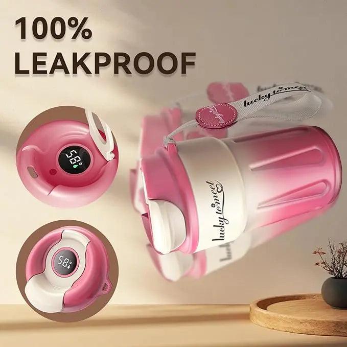Stainless Steel Travel Coffee Mug with Temperature Display - Featured Mart