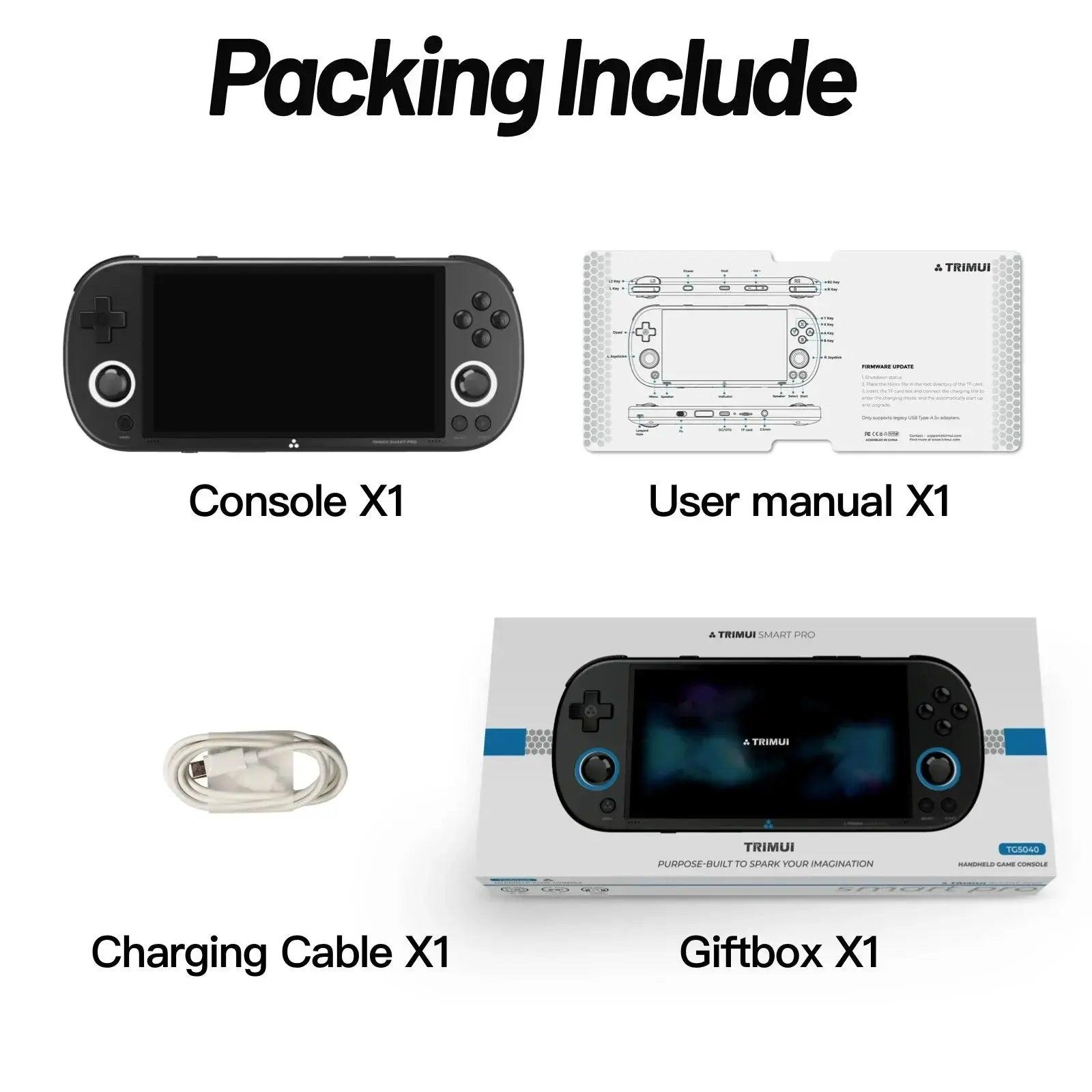 Trimui Smart Pro Handheld Game 4.96''IPS Screen - Featured Mart