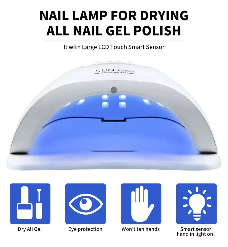 UV LED Nail Dryer Lamp for Gel Polish, Professional Manicure Equipment - Featured Mart
