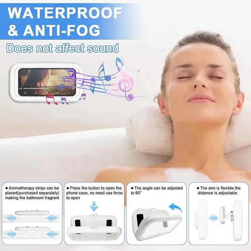 Waterproof Rotating Bathroom Phone Holder - Featured Mart