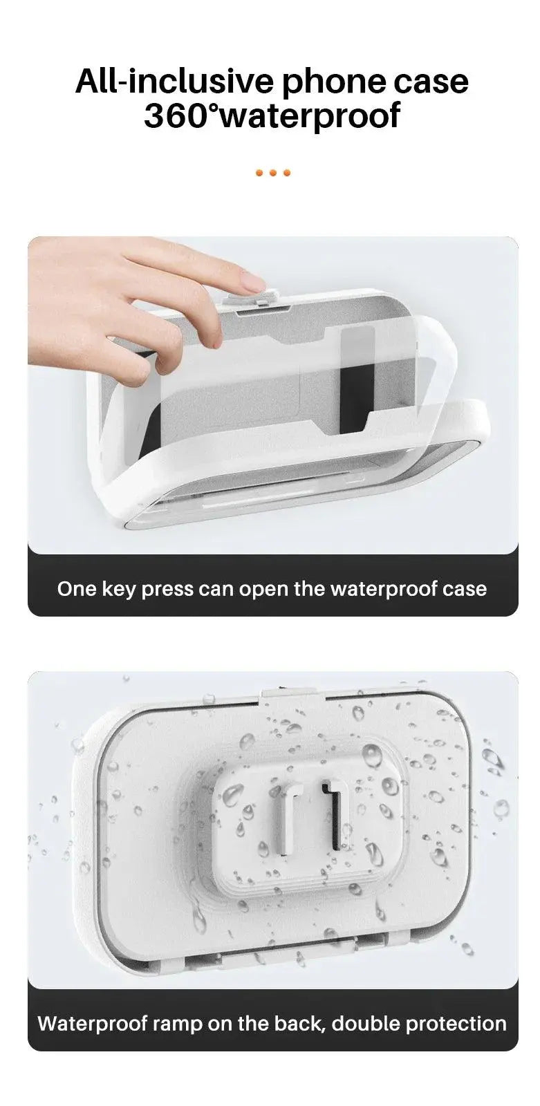 Waterproof Rotating Bathroom Phone Holder - Featured Mart