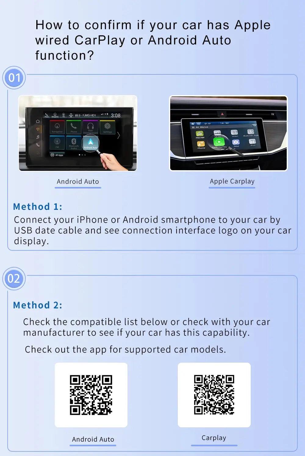 XUDA Wireless CarPlay & Android Auto Adapter – Plug & Play, Fast WiFi - Featured Mart