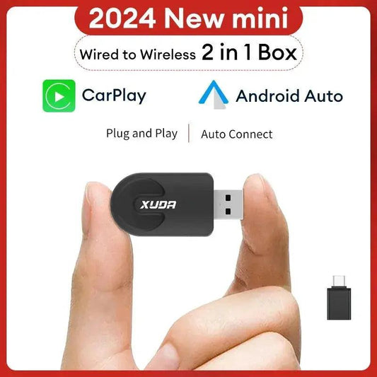 XUDA Wireless CarPlay & Android Auto Adapter – Plug & Play, Fast WiFi - Featured Mart